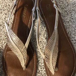 Carlos Santana Gold Leaf sandal